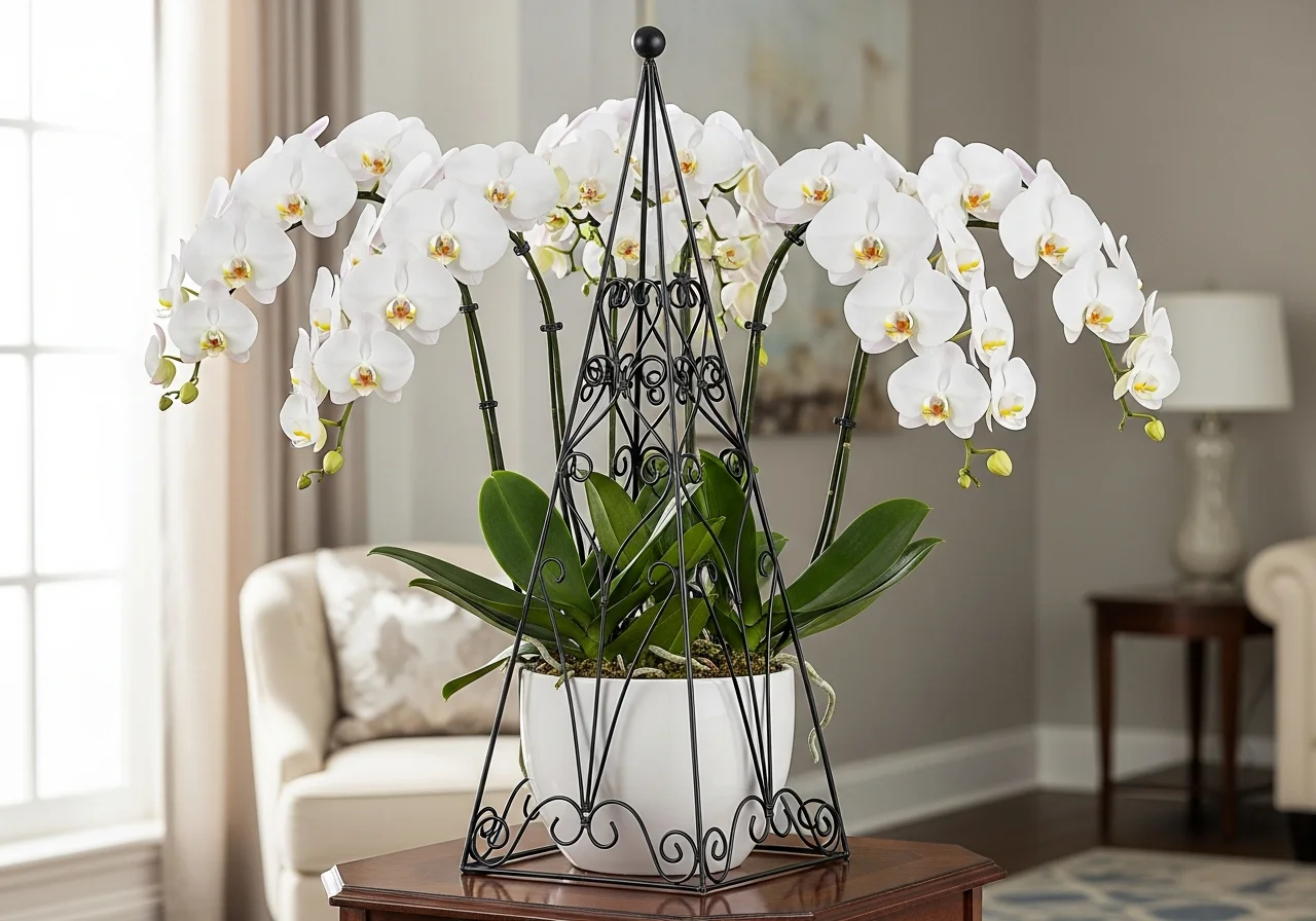 Decorative Metal Obelisks and Garden Structures