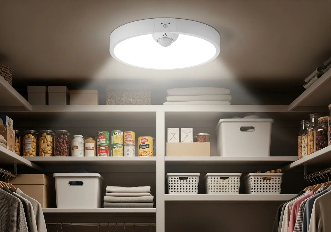 Motion-Activated Ceiling Sensors