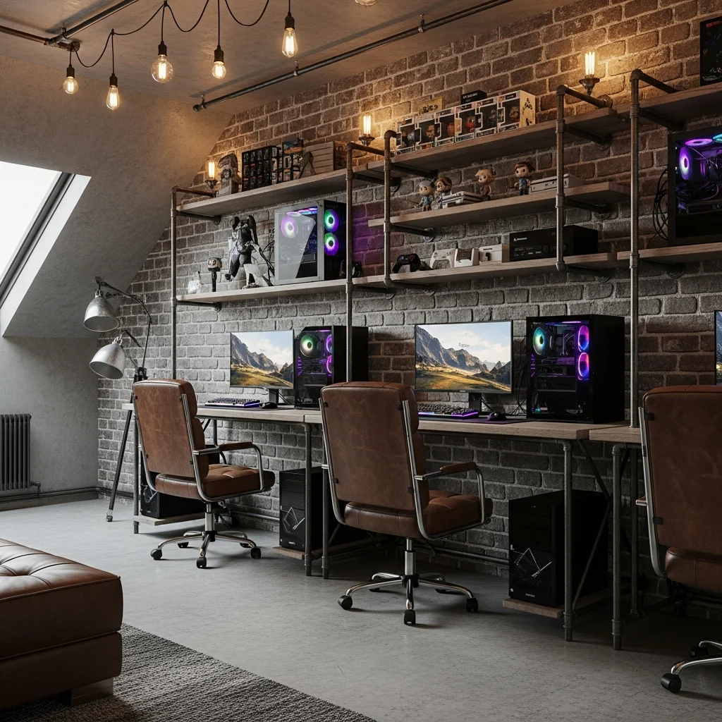 17+ Inspiring Gaming Loft Ideas for Your Home 3.148Z