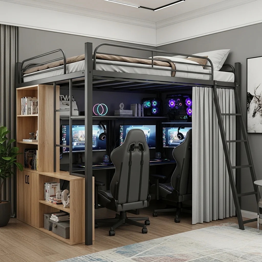 17+ Inspiring Gaming Loft Ideas for Your Home 6.321Z (1)