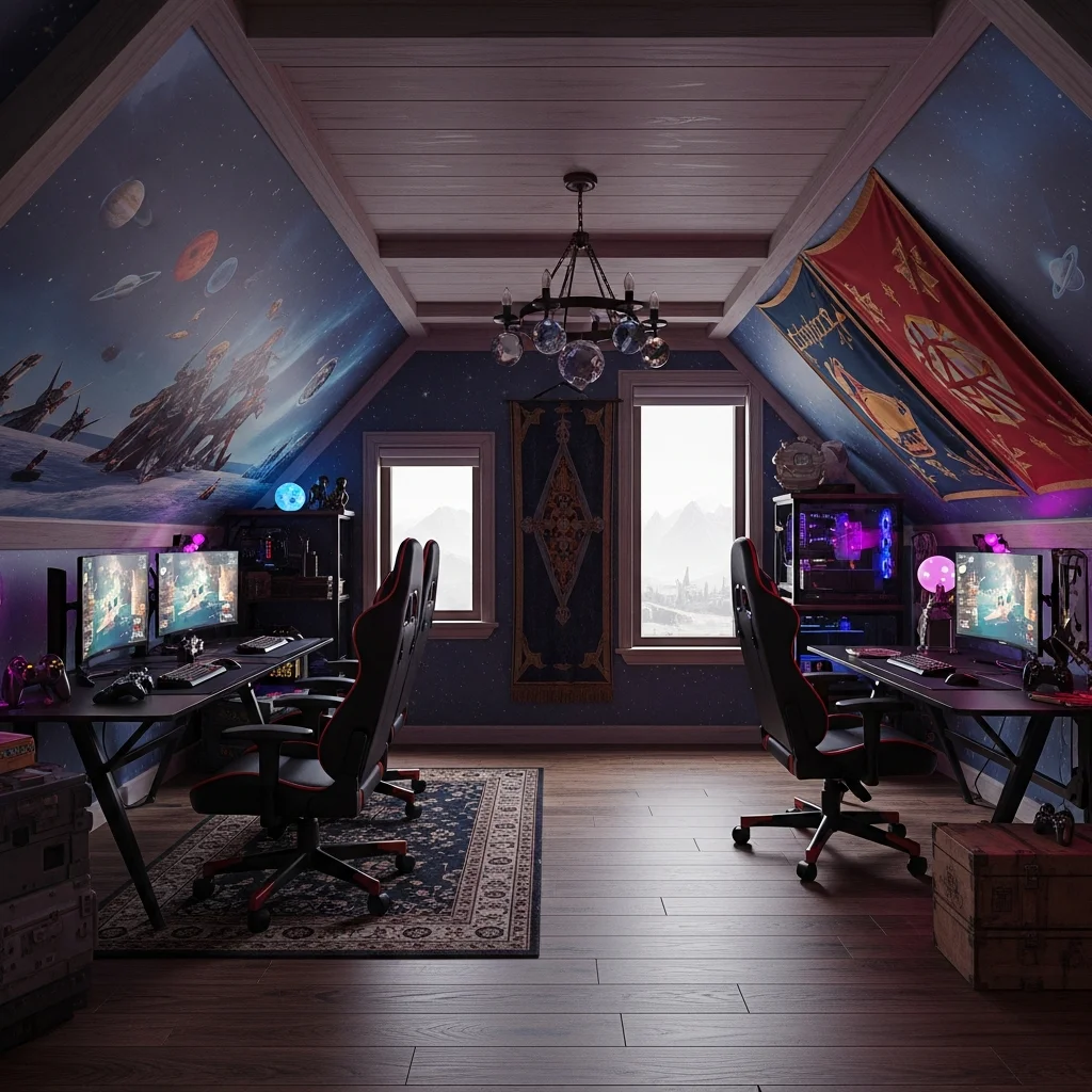 17+ Inspiring Gaming Loft Ideas for Your Home5.451Z