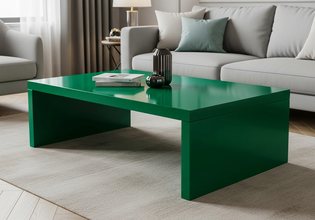 Bold Jewel Tones coffee table