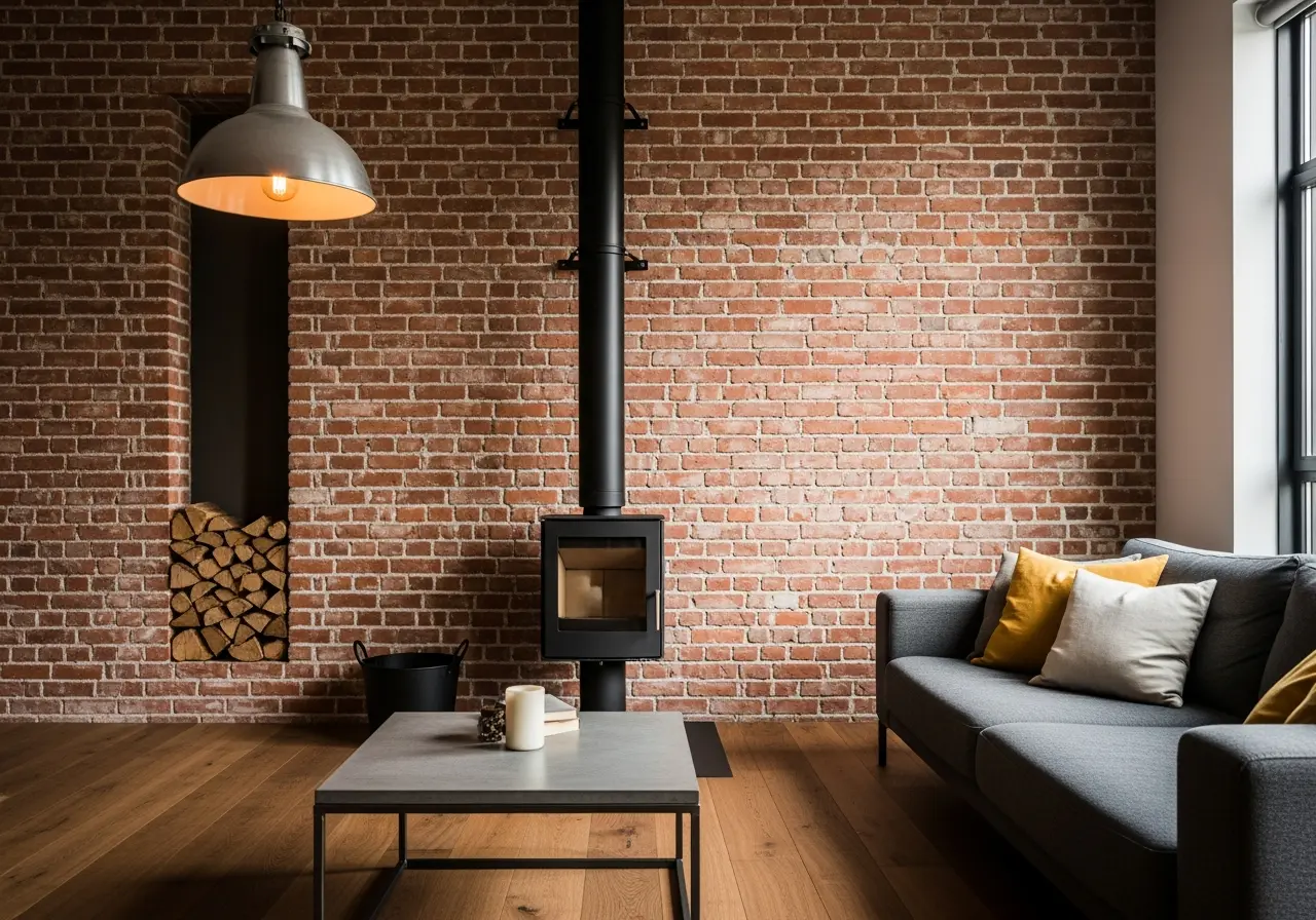 Brick or Tile Accent Wall