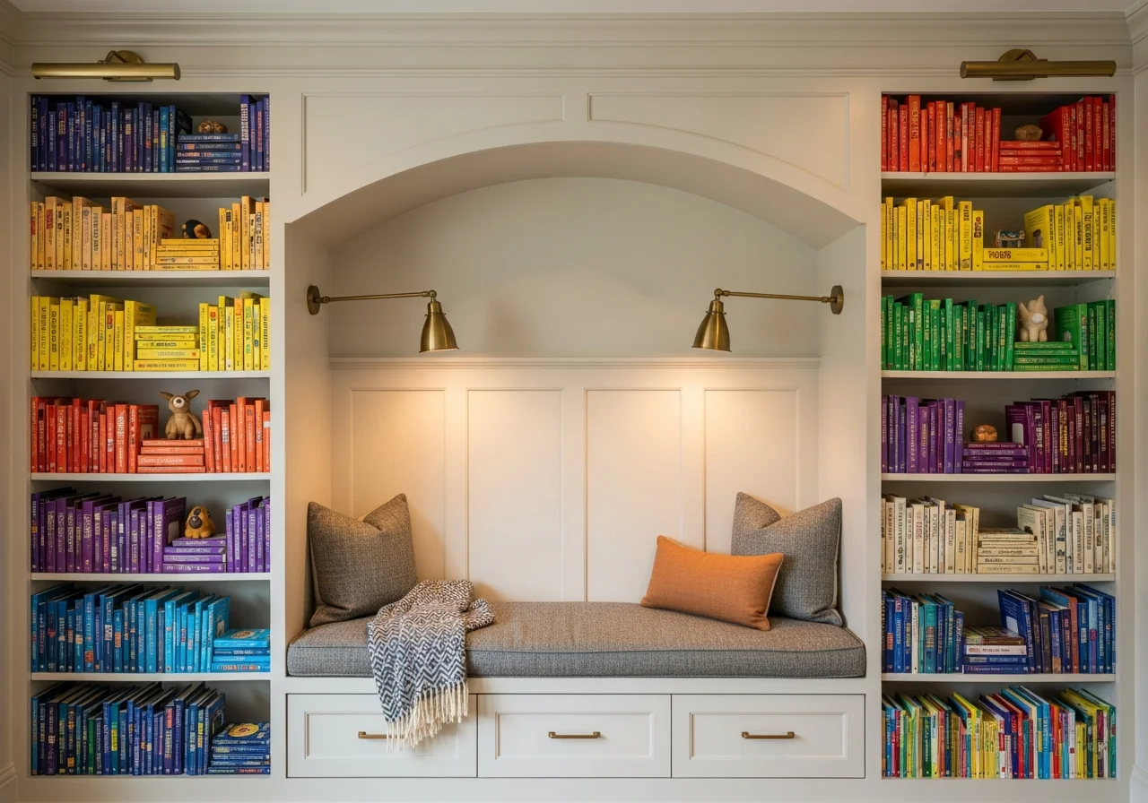 Built In Bookshelf Alcove
