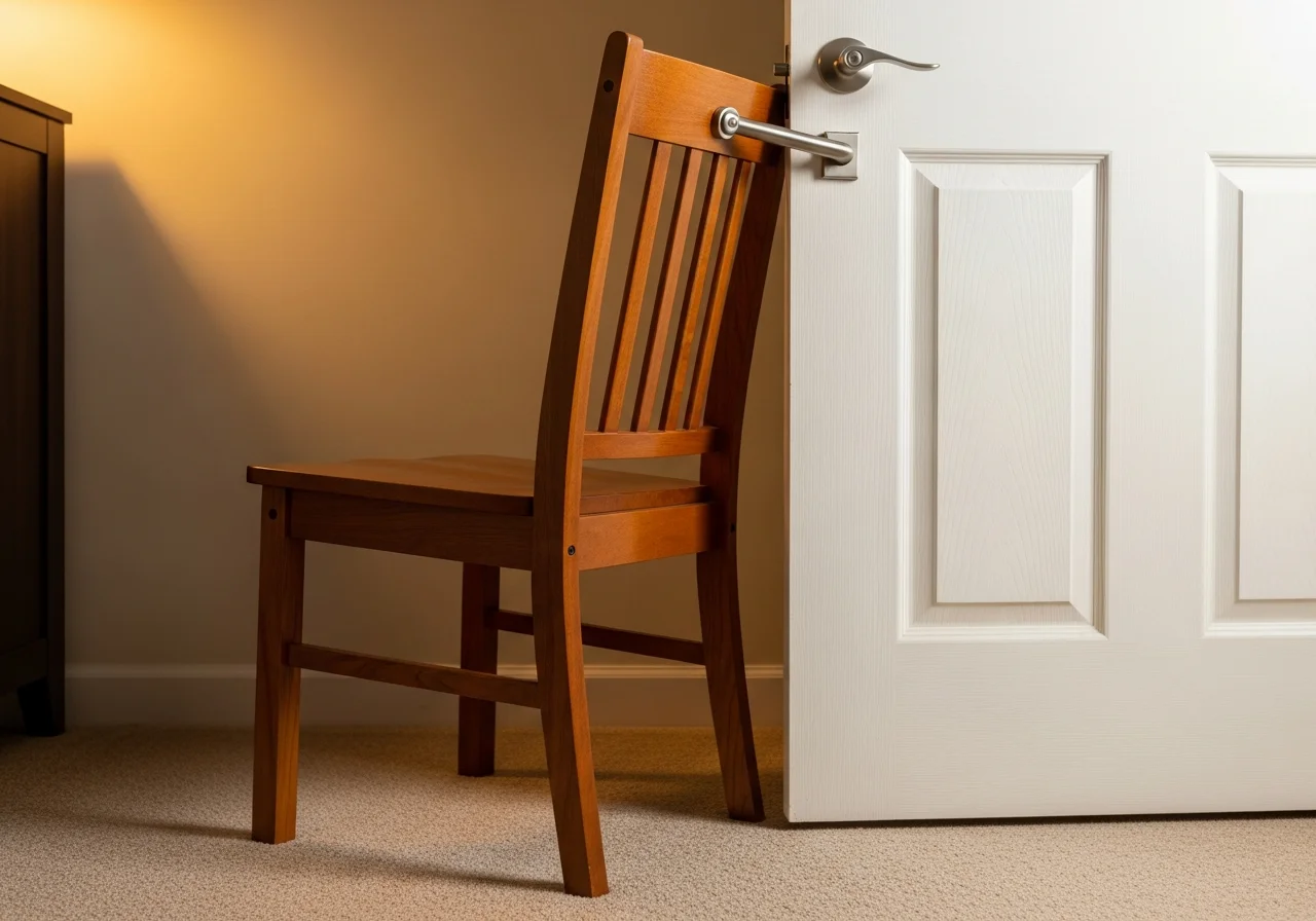 Chair Under Door Handle