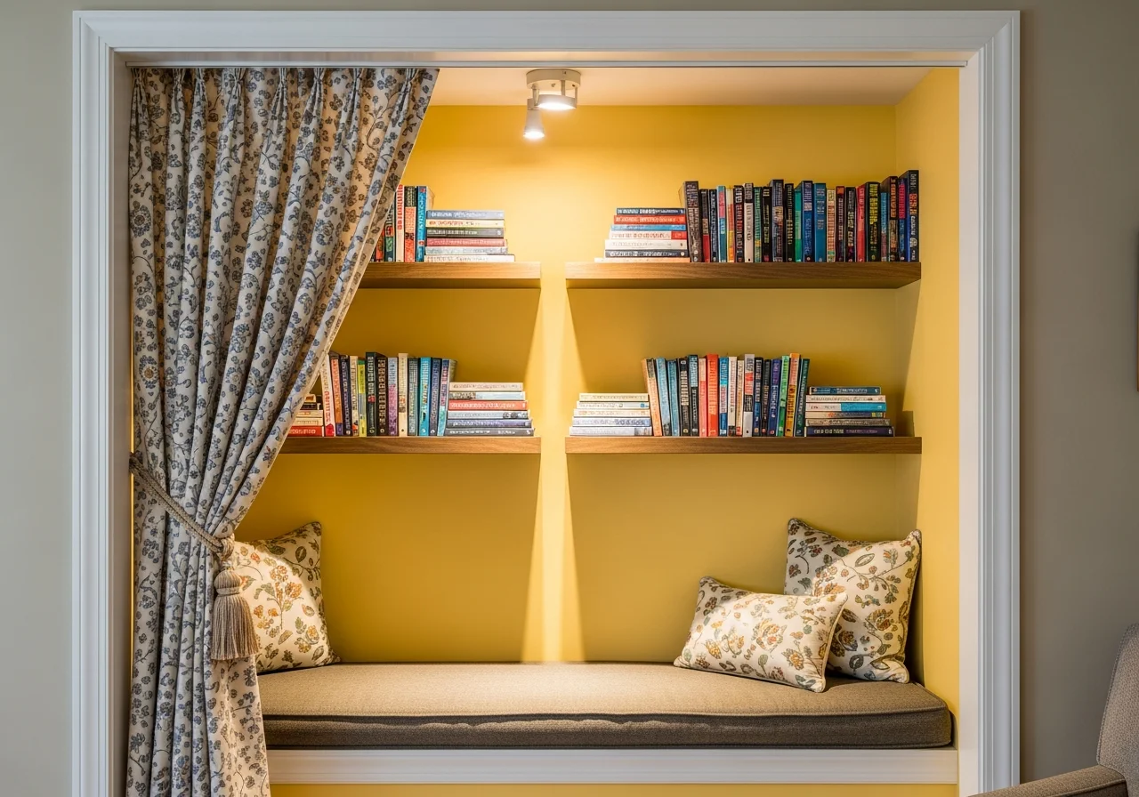 Closet Conversion Reading Nook