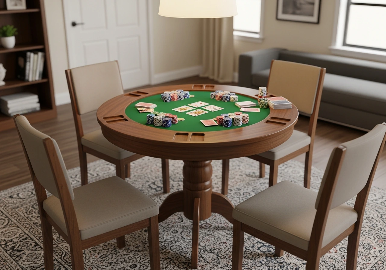 Compact Round Table for Small Spaces