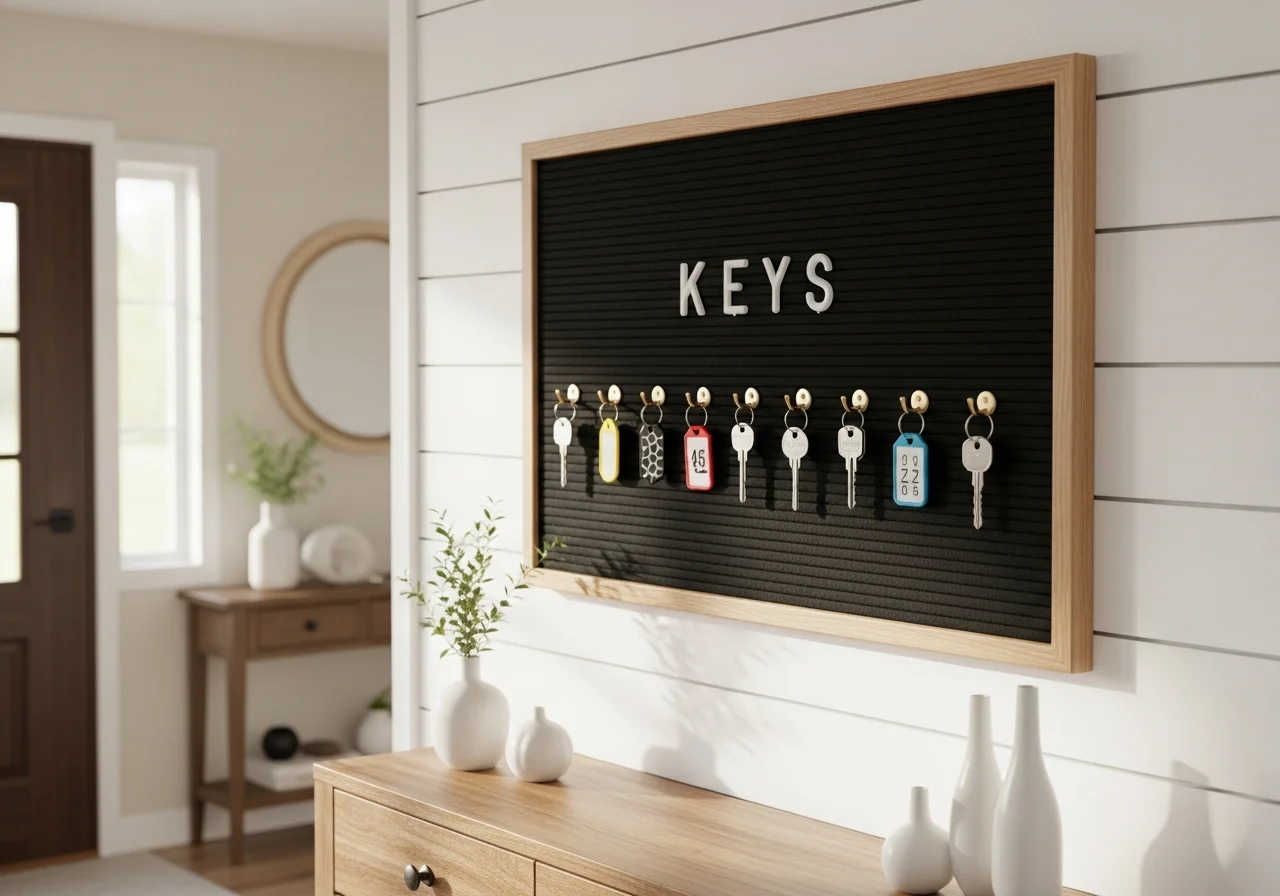 Customized Letter Board Key Holder