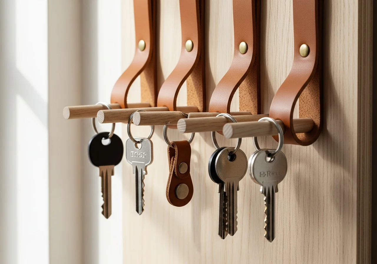 Leather Strap Key Holder