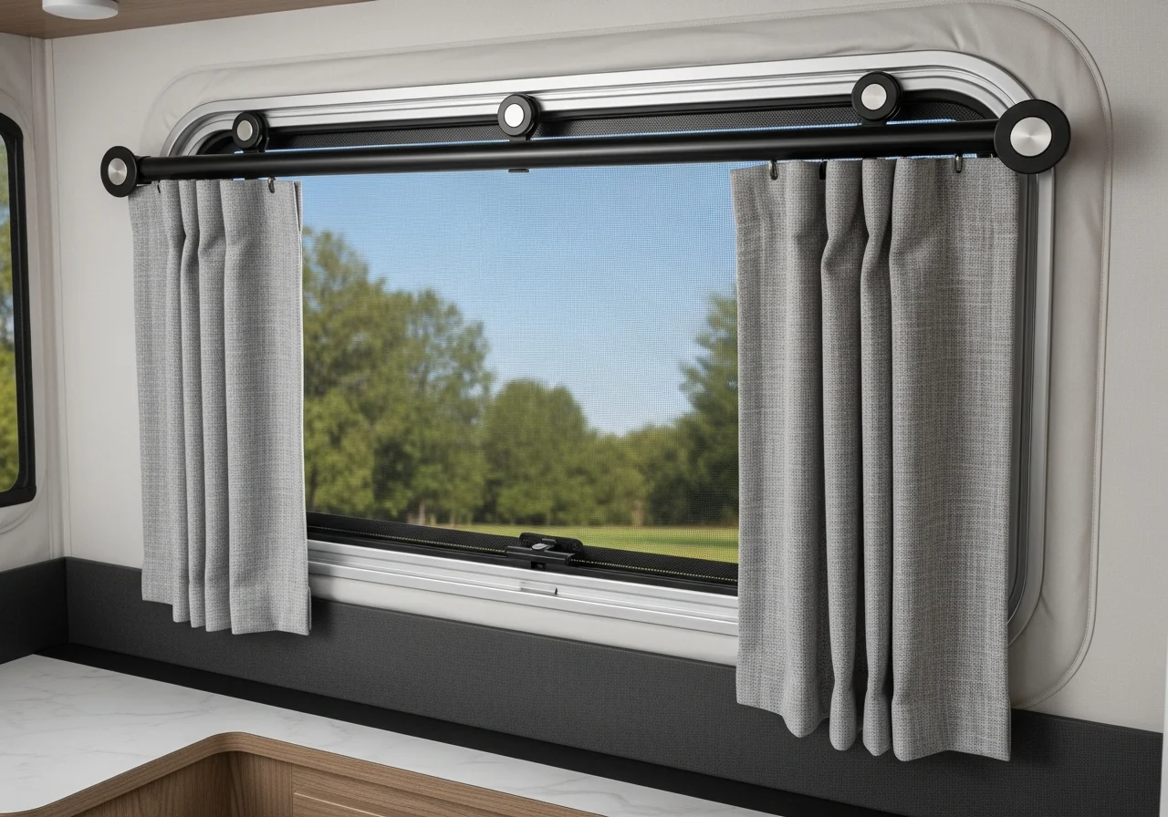 Magnetic Curtain Rod Systems