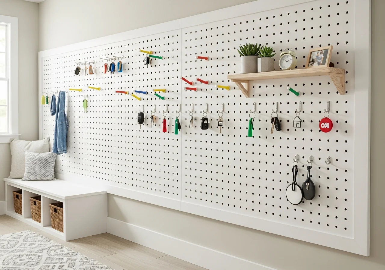 Pegboard Key Organization System