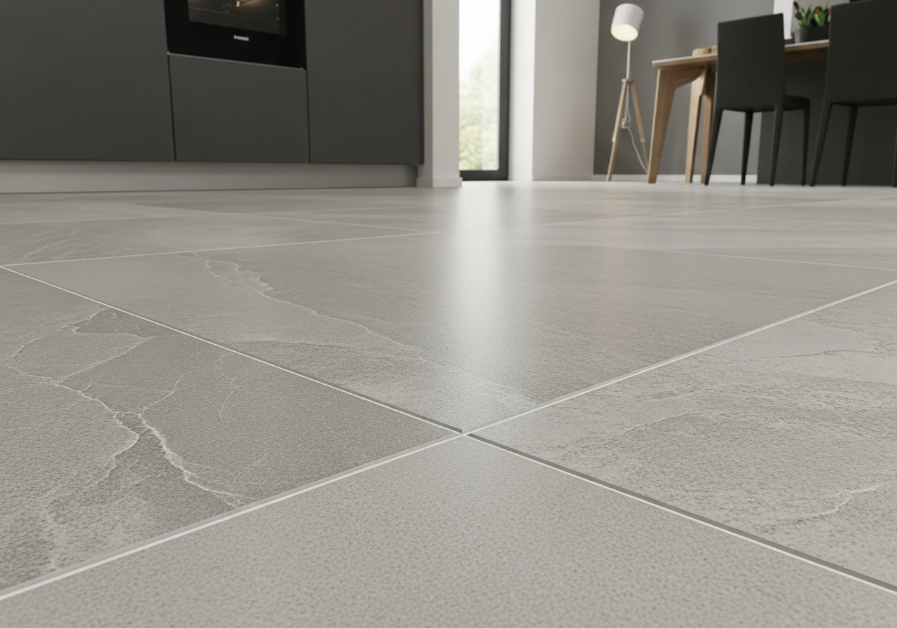 Rectified Porcelain Tiles with Minimal Grout