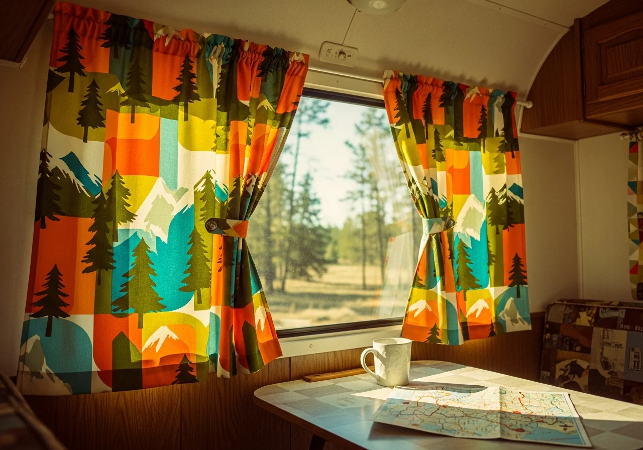 Retro Camper Patterns and Vintage Styles