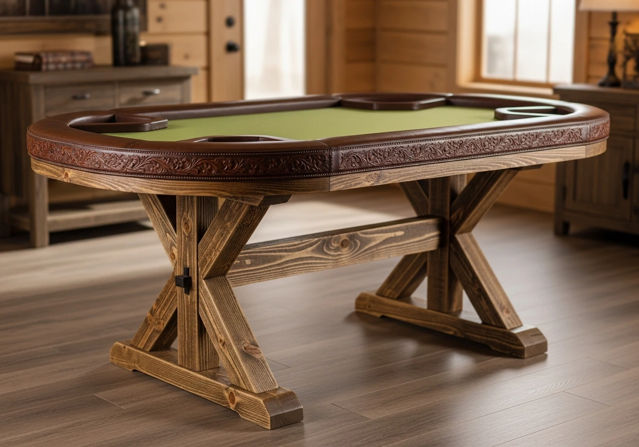 Rustic Farmhouse Poker Table