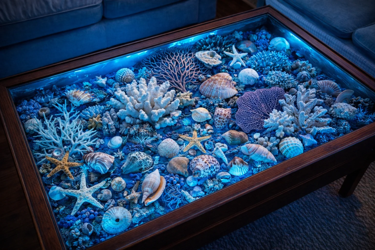 Seashell and Coral reef Table