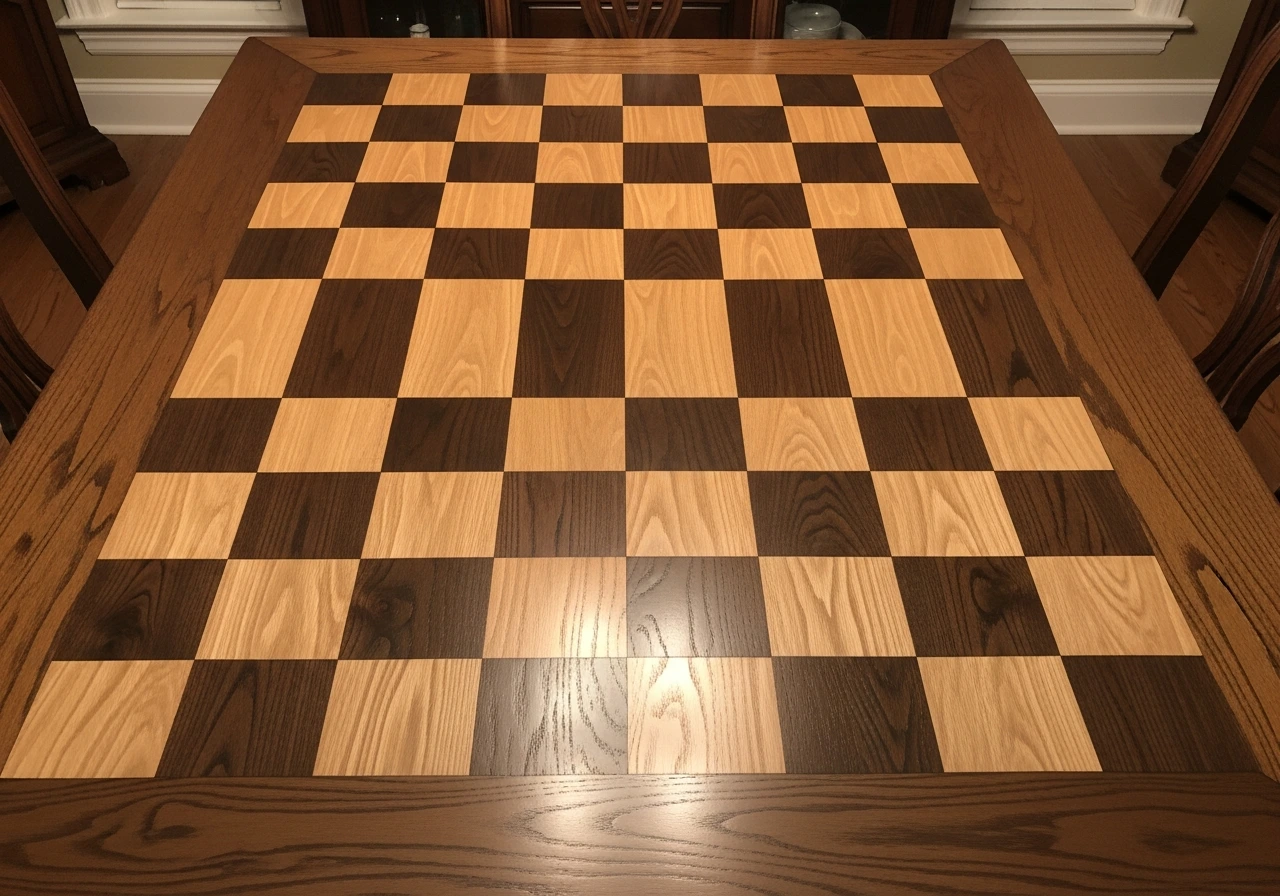 Stained Checkerboard Pattern