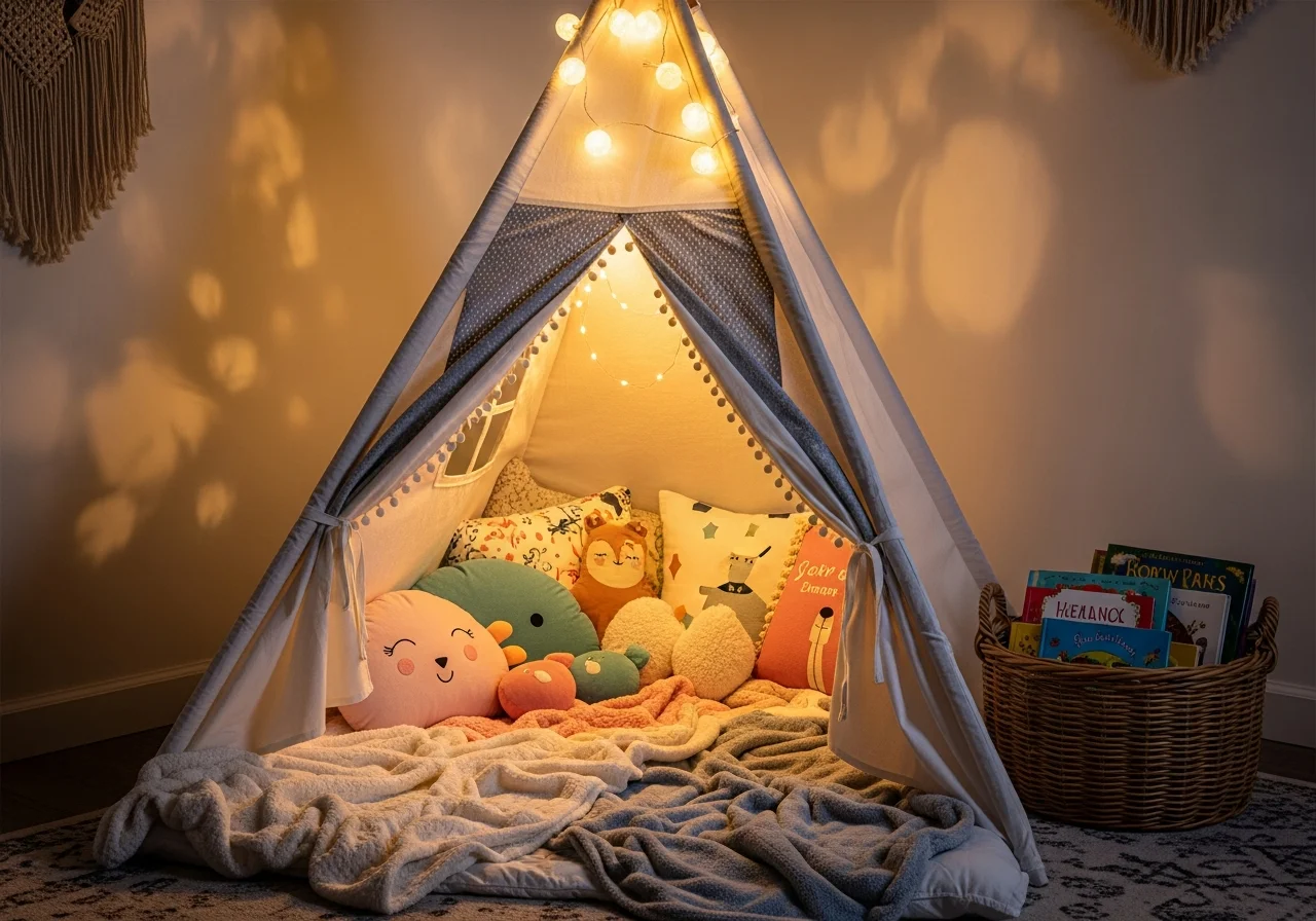 Tent or Teepee Reading Space
