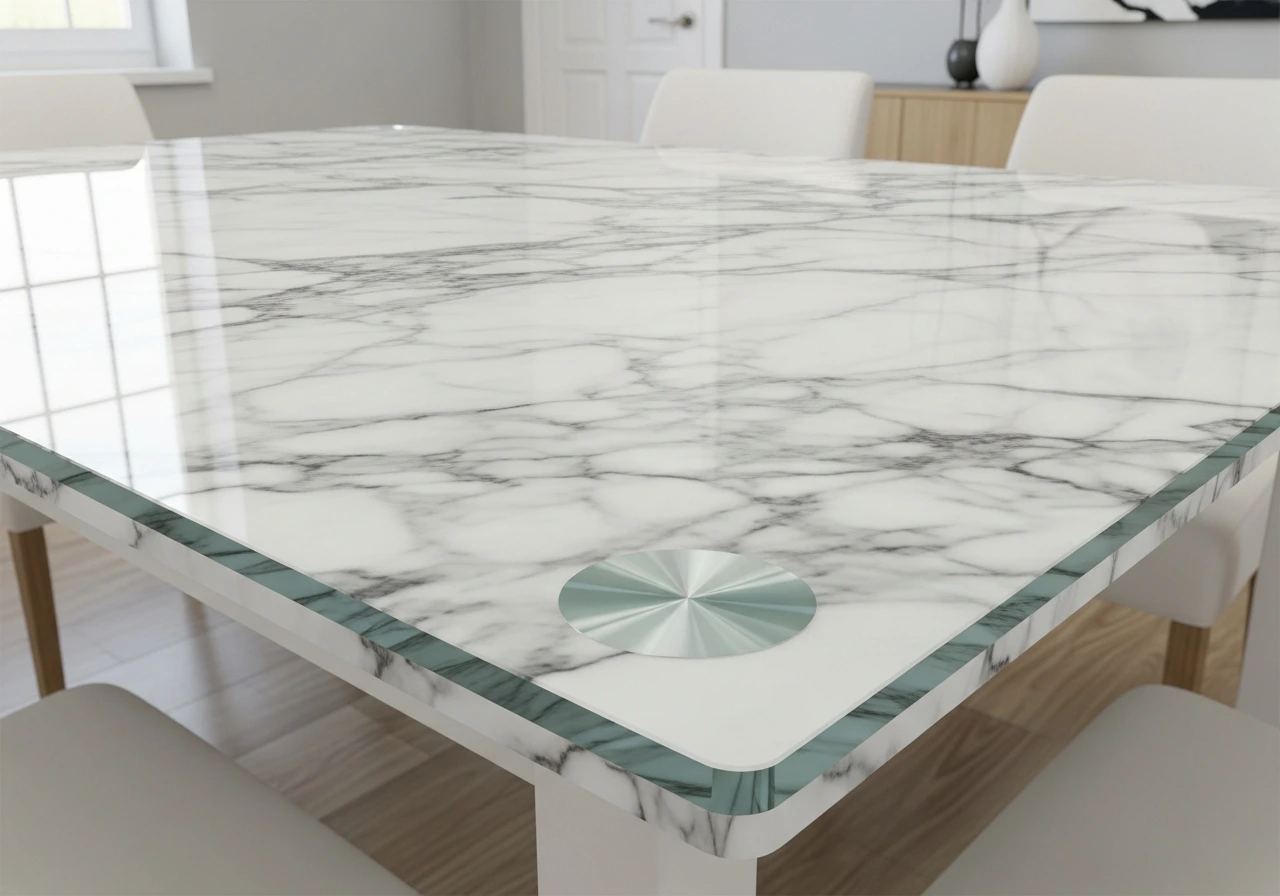 Wallpaper Under Glass Technique