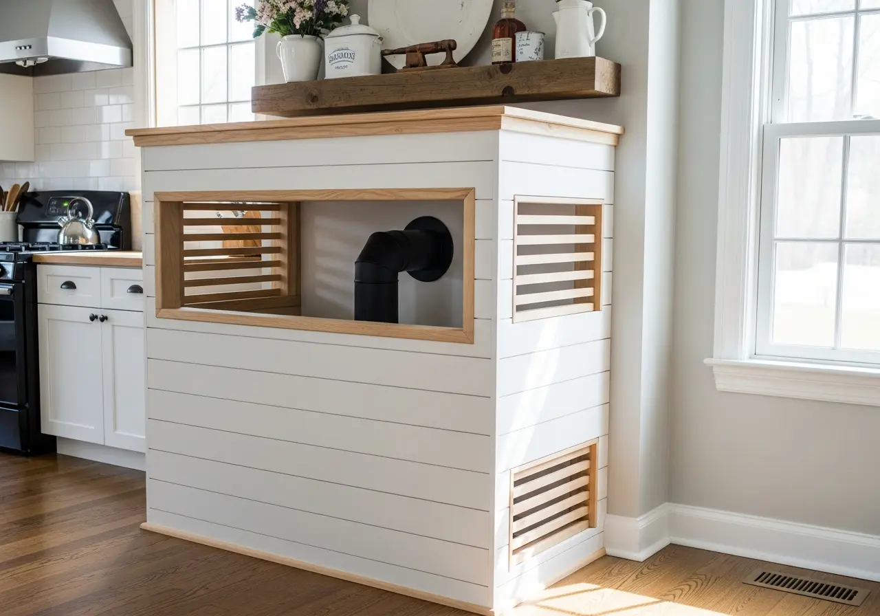 Wooden Box Cover with Ventilation