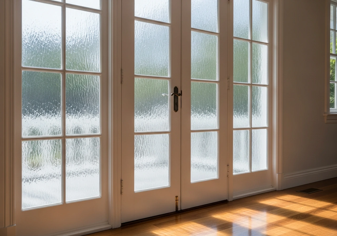 add glass panel for light and openness