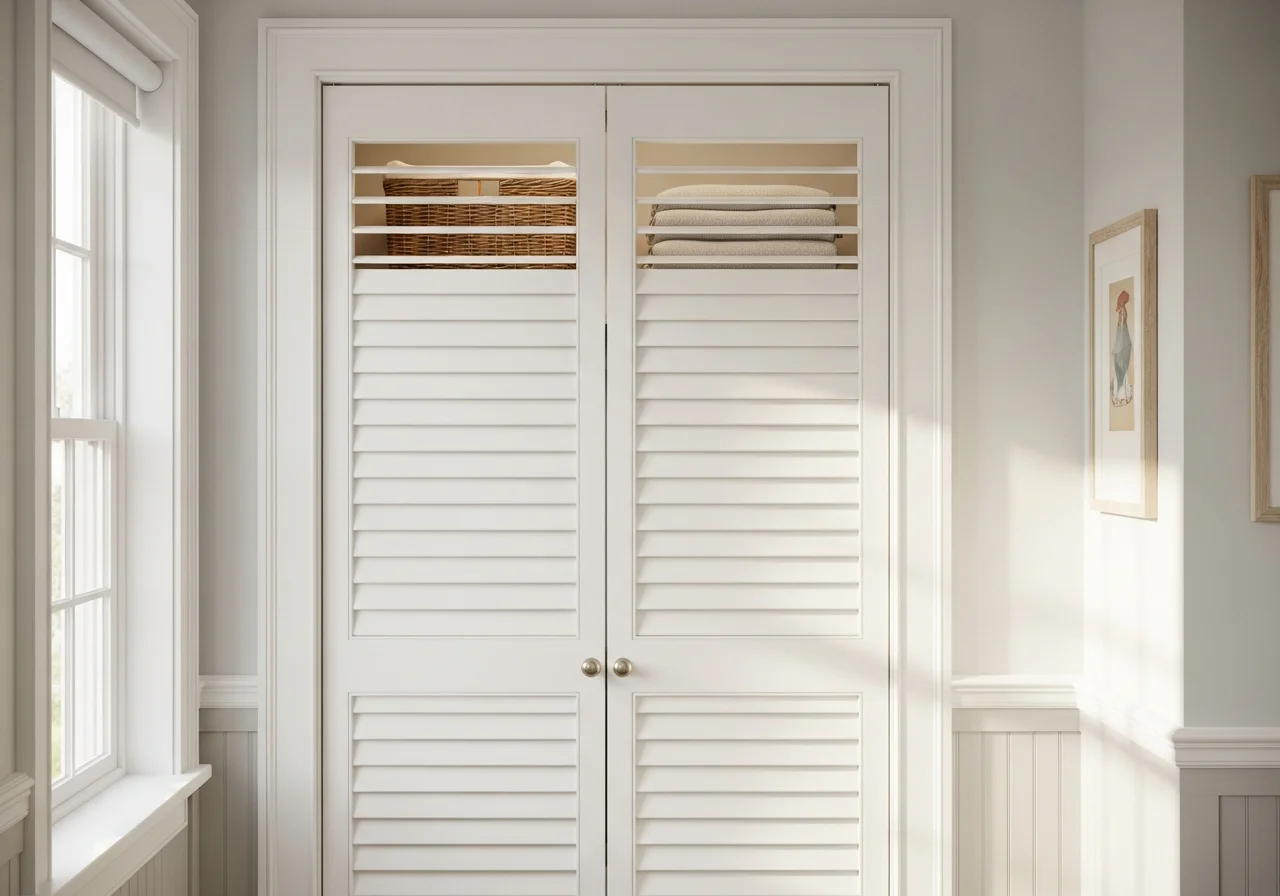 install loureved doors for ventillation