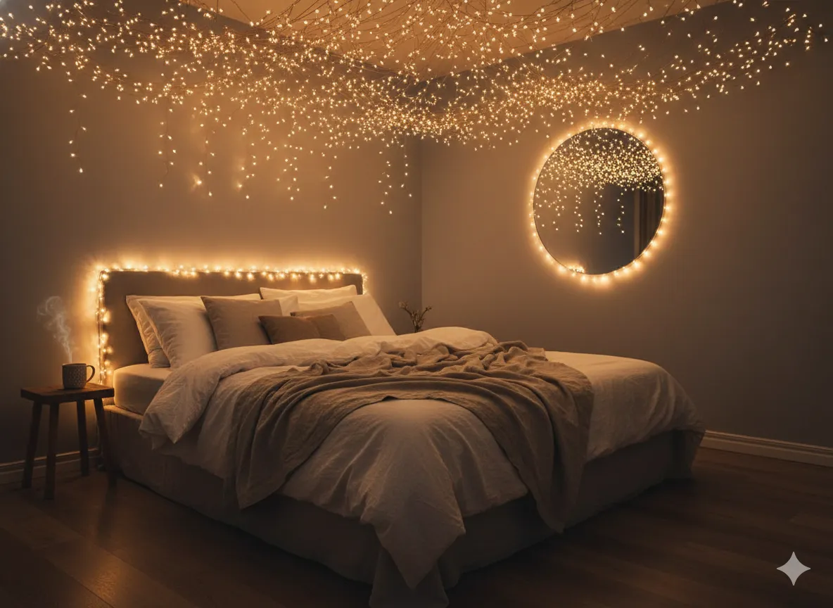 Bedroom String Light Ideas for a Dreamy Personal Retreat Bedroom String Light Ideas for a Dreamy Personal Retreat