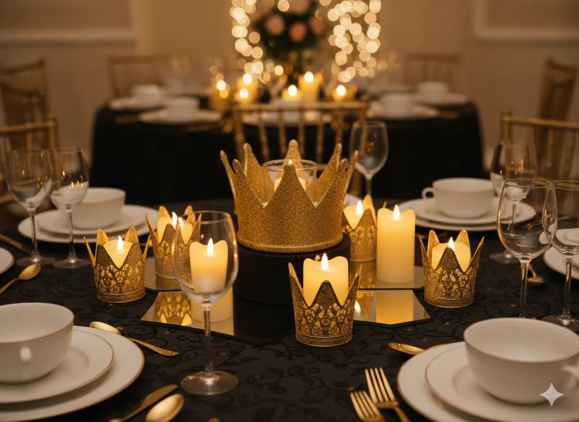 Crown and Candle Combination Centerpiece Crown and Candle Combination Centerpiece