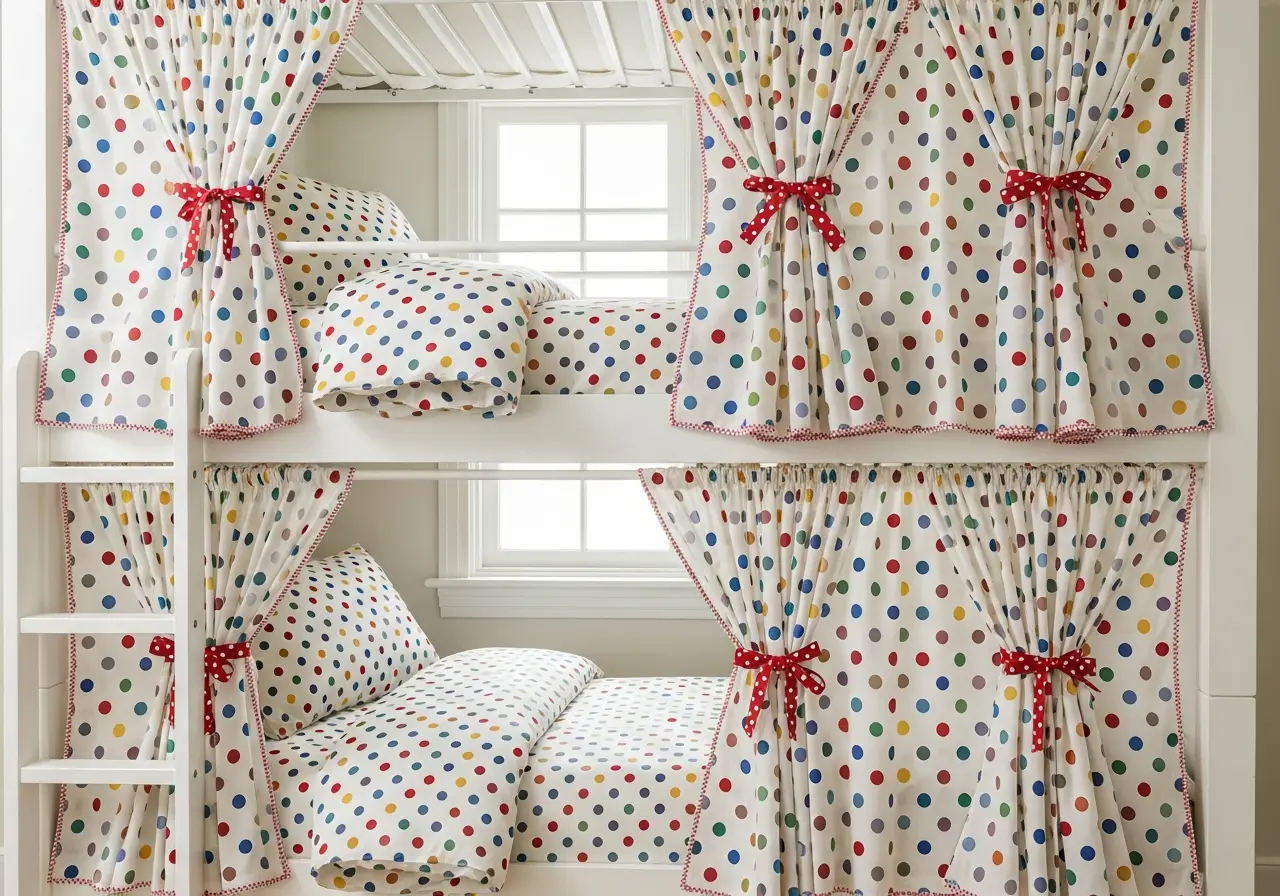 Custom Sewn Bunk Bed Curtains