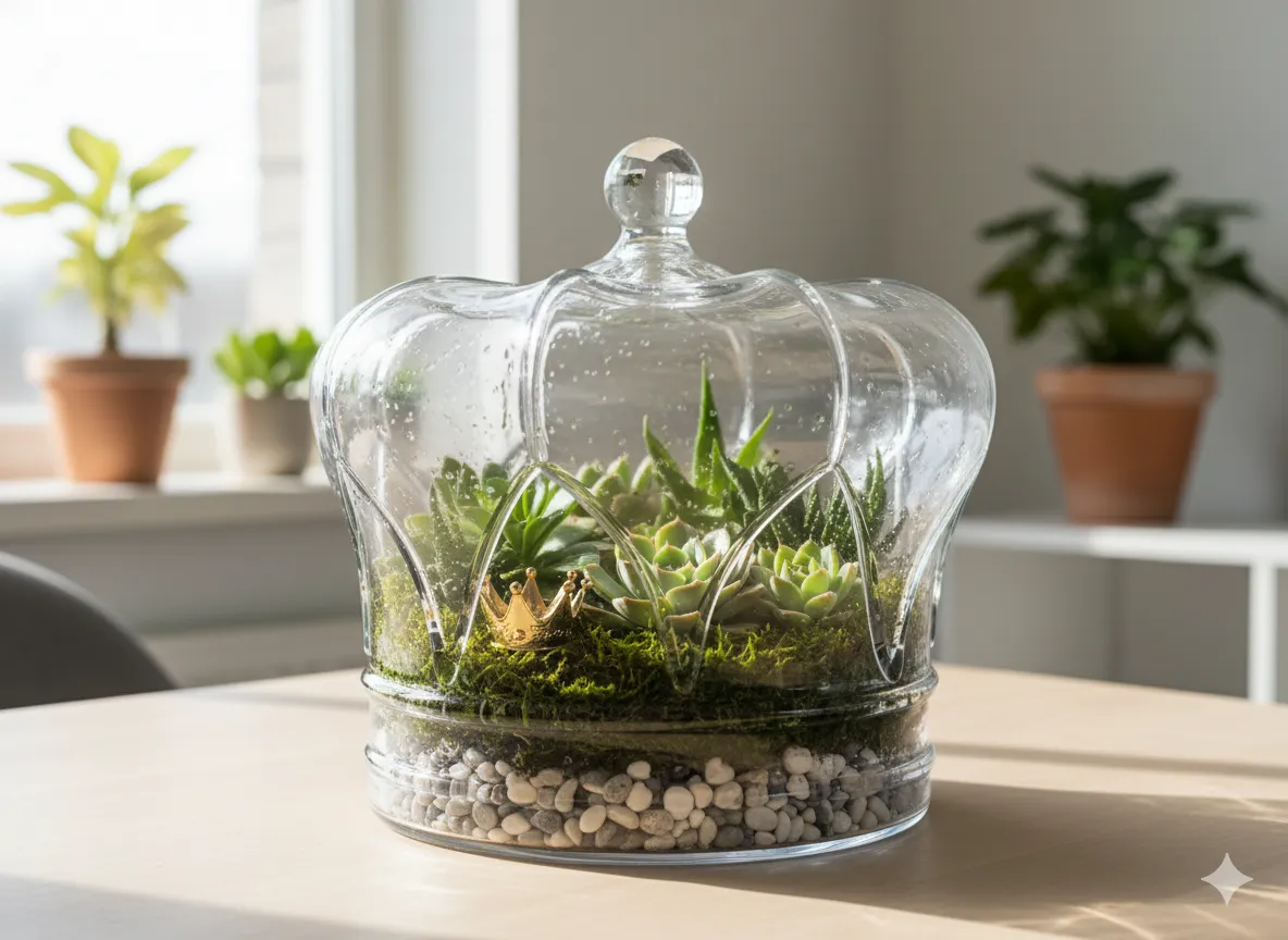 DIY Crown Terrarium Centerpiece DIY Crown Terrarium Centerpiece