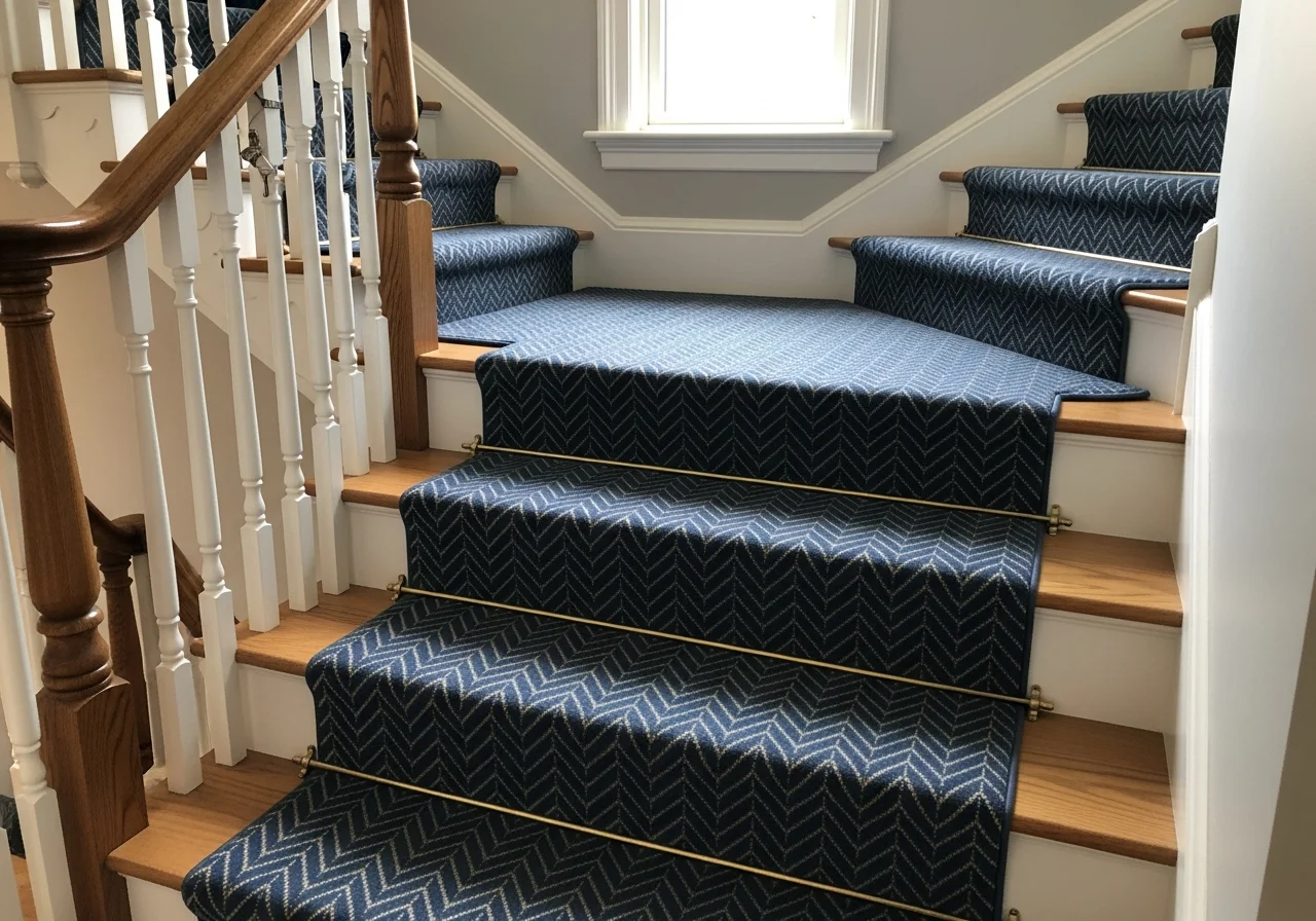 Install a Stair Runner for Warmth and Style