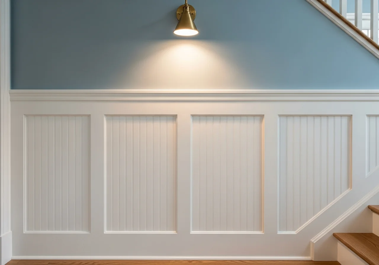 Introduce Wainscoting or Wall Paneling
