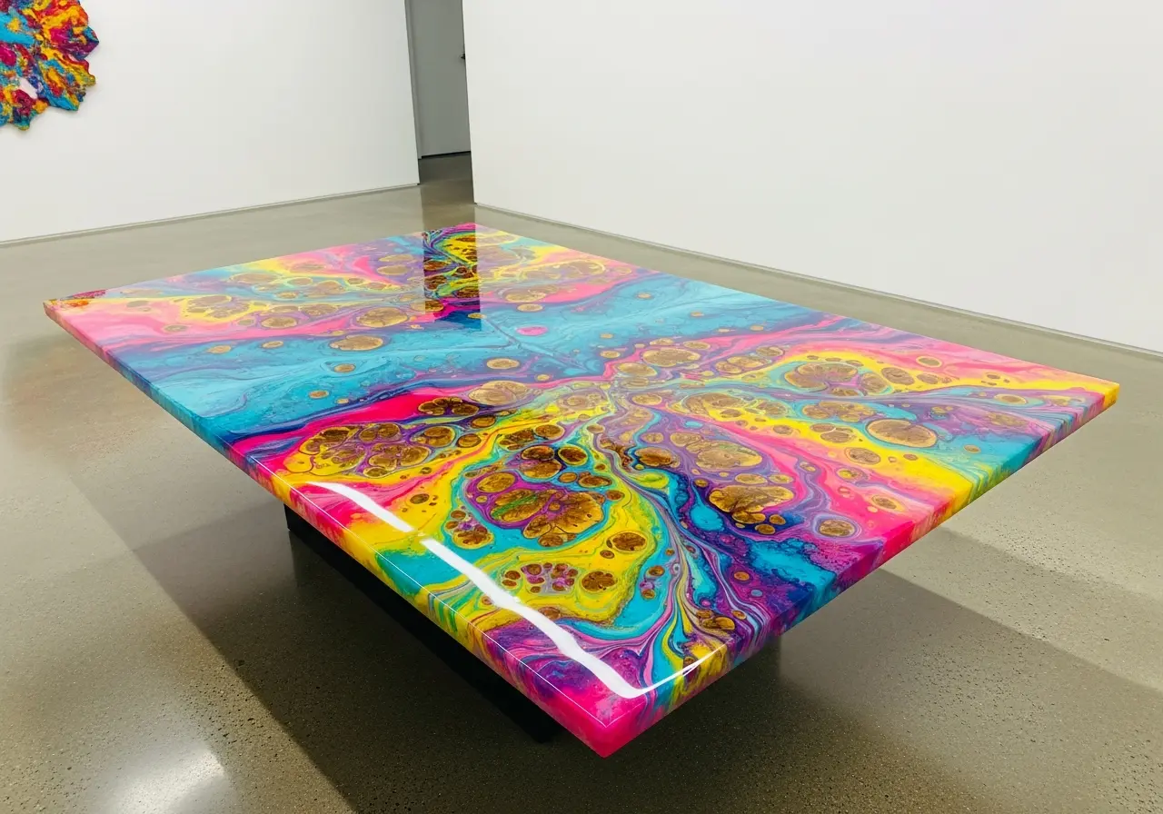 Multicolored Abstract Pour