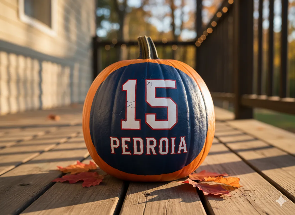 Personalized Player Number Pumpkin Personalized Player Number Pumpkin