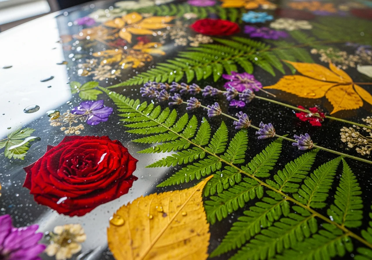 Pressed Flower Table