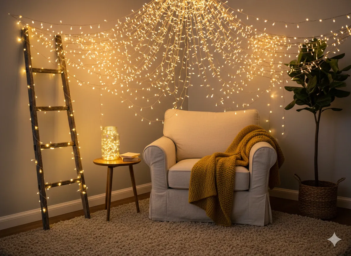 String Light Ideas for Small Spaces, Apartments, and Dorm Rooms String Light Ideas for Small Spaces, Apartments, and Dorm Rooms