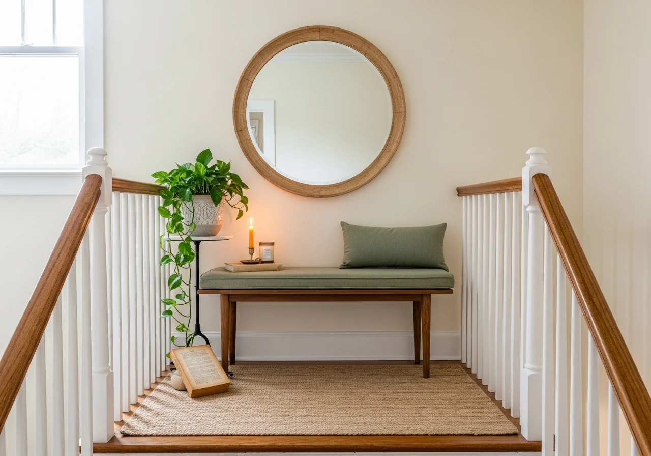 Style the Staircase Landing as Its Own Destination