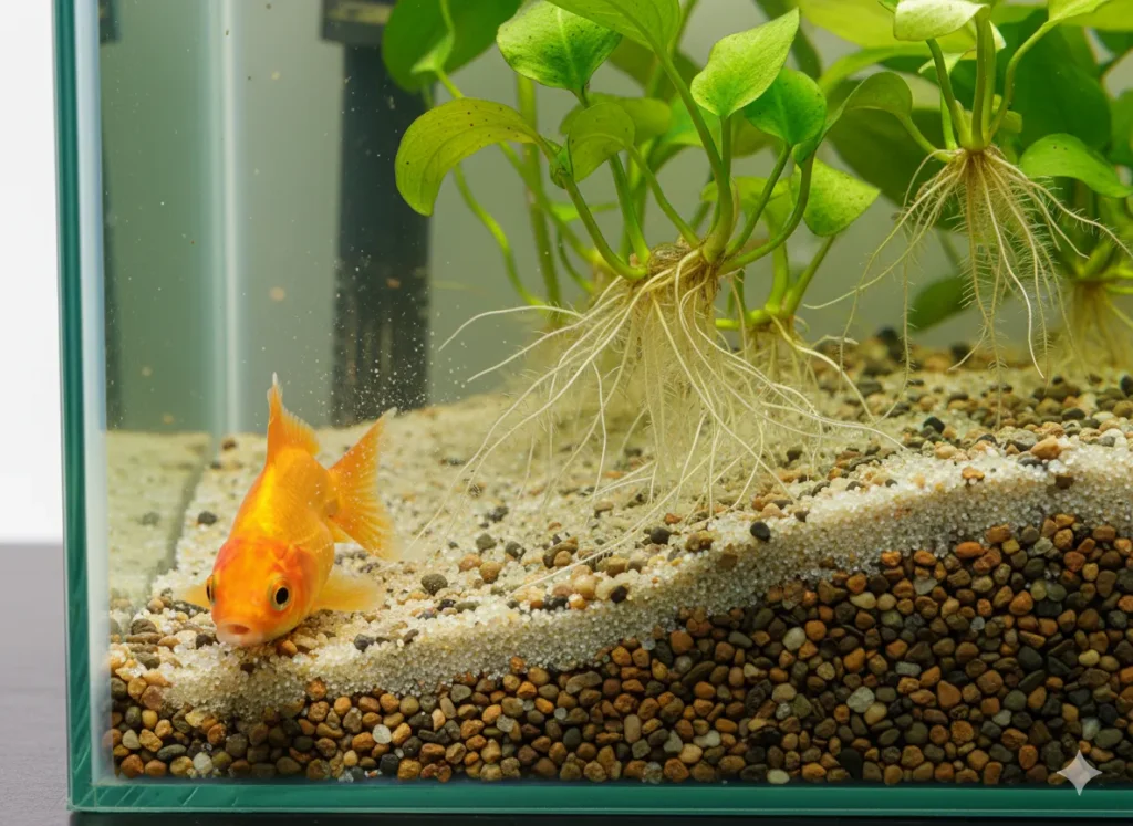 Substrate Selection for Planted Goldfish Tanks Substrate Selection for Planted Goldfish Tanks