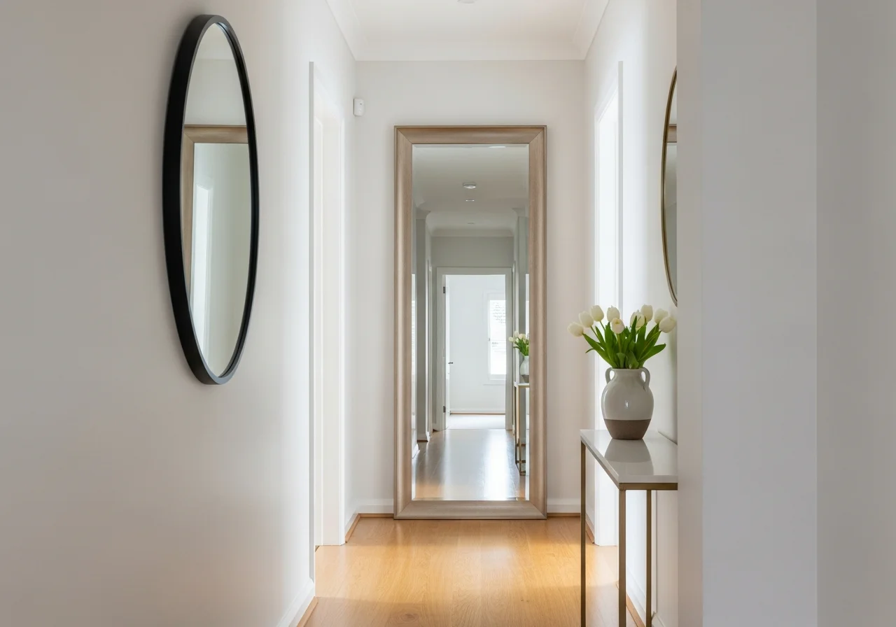 Use Mirrors Strategically in the Hallway