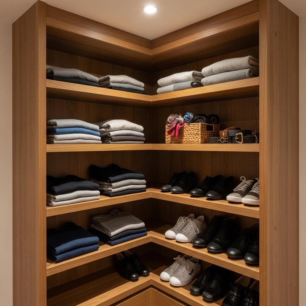 Add Shelving to Dead Corner Space