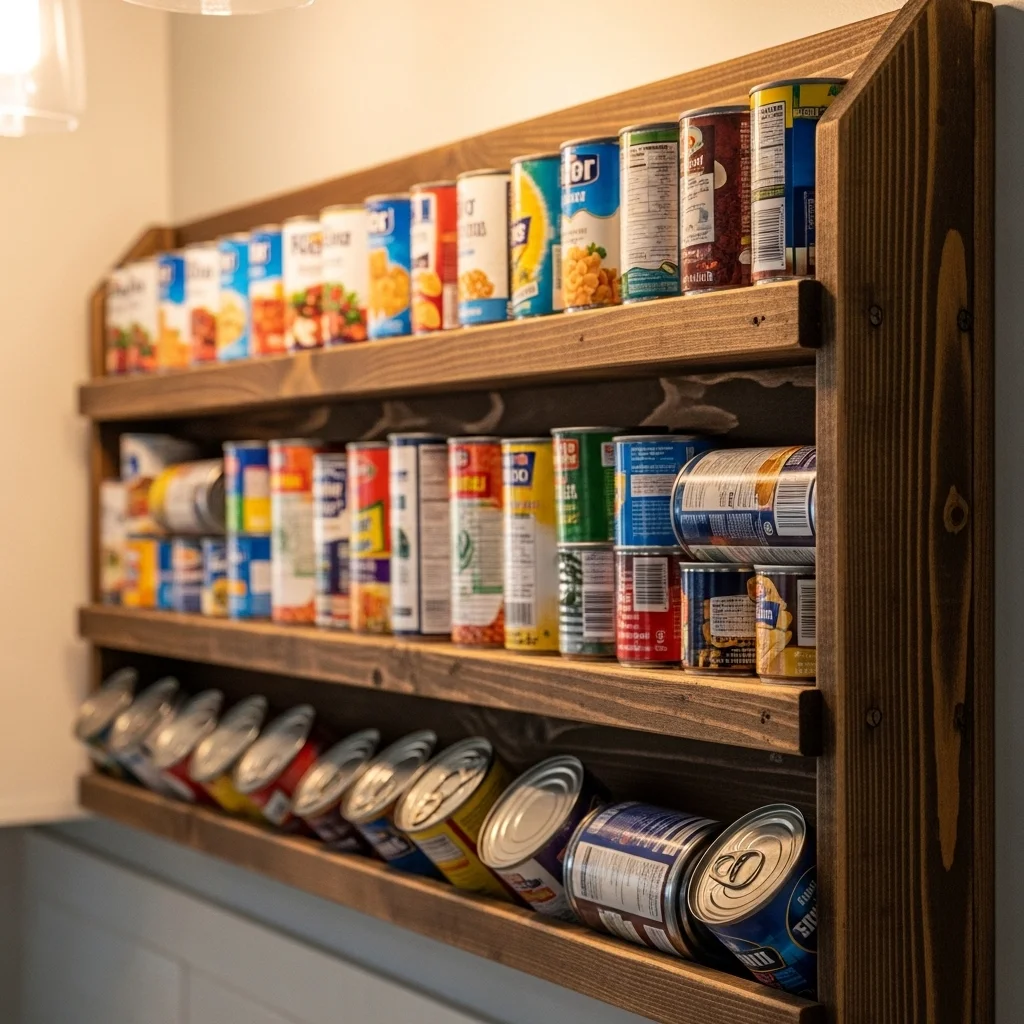 Add a Lazy Susan to Corner Shelves