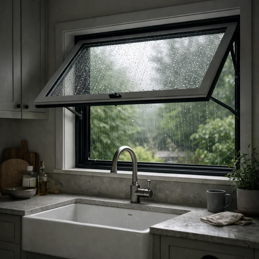 Awning Windows for Rainy Day Ventilation