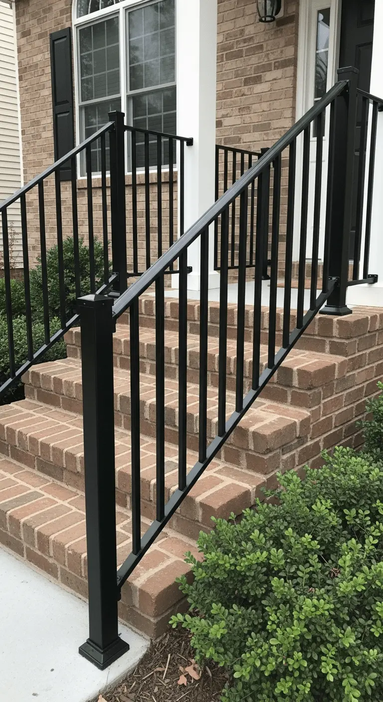 Black Aluminum Picket Railings