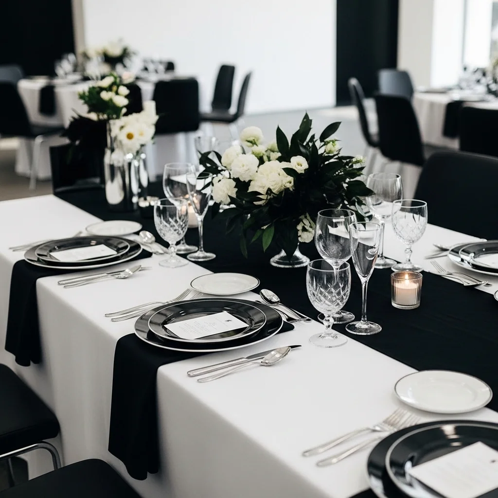 Black and White Graphic Setting