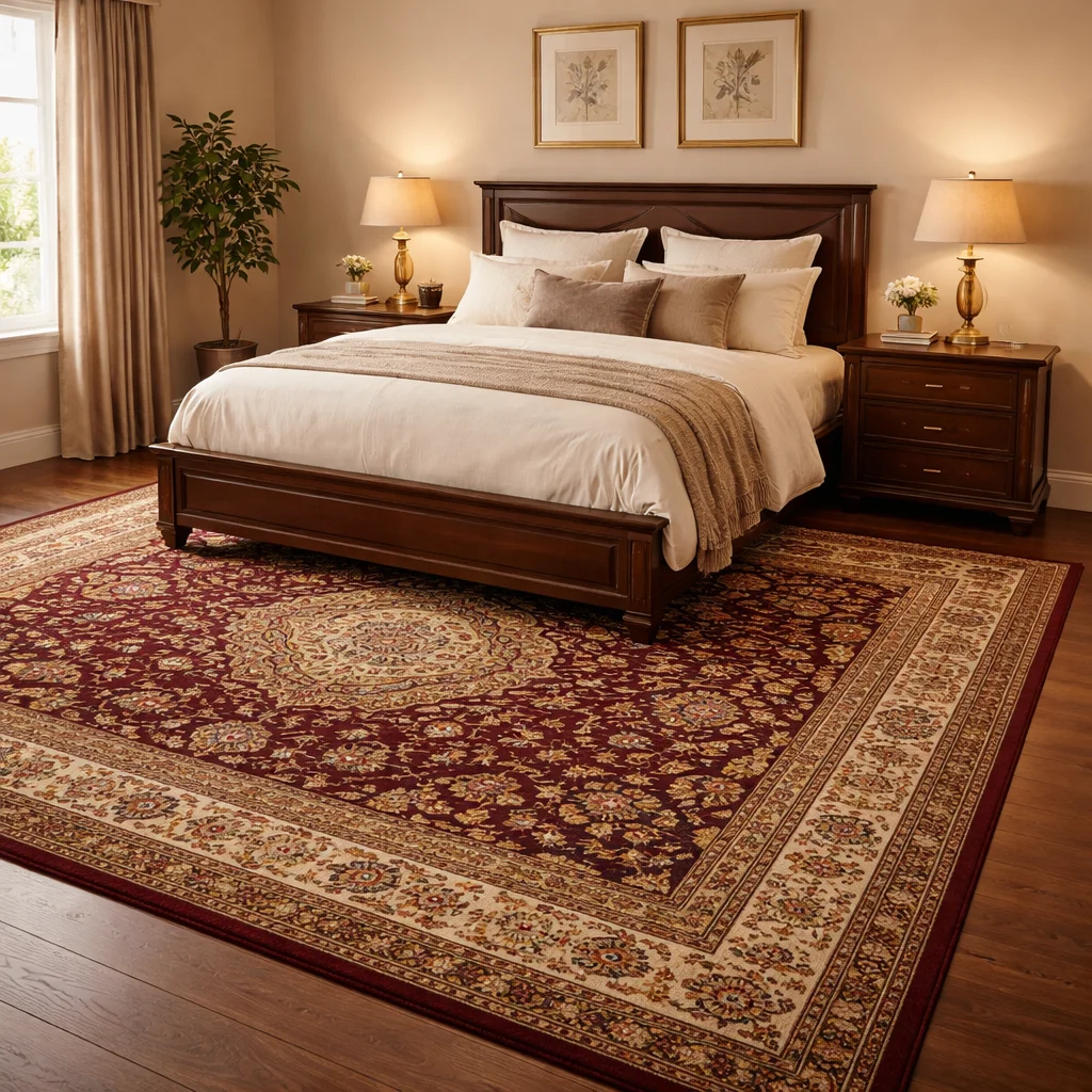 Burgundy Rugs to Define the Space Burgundy Rugs to Define the Space