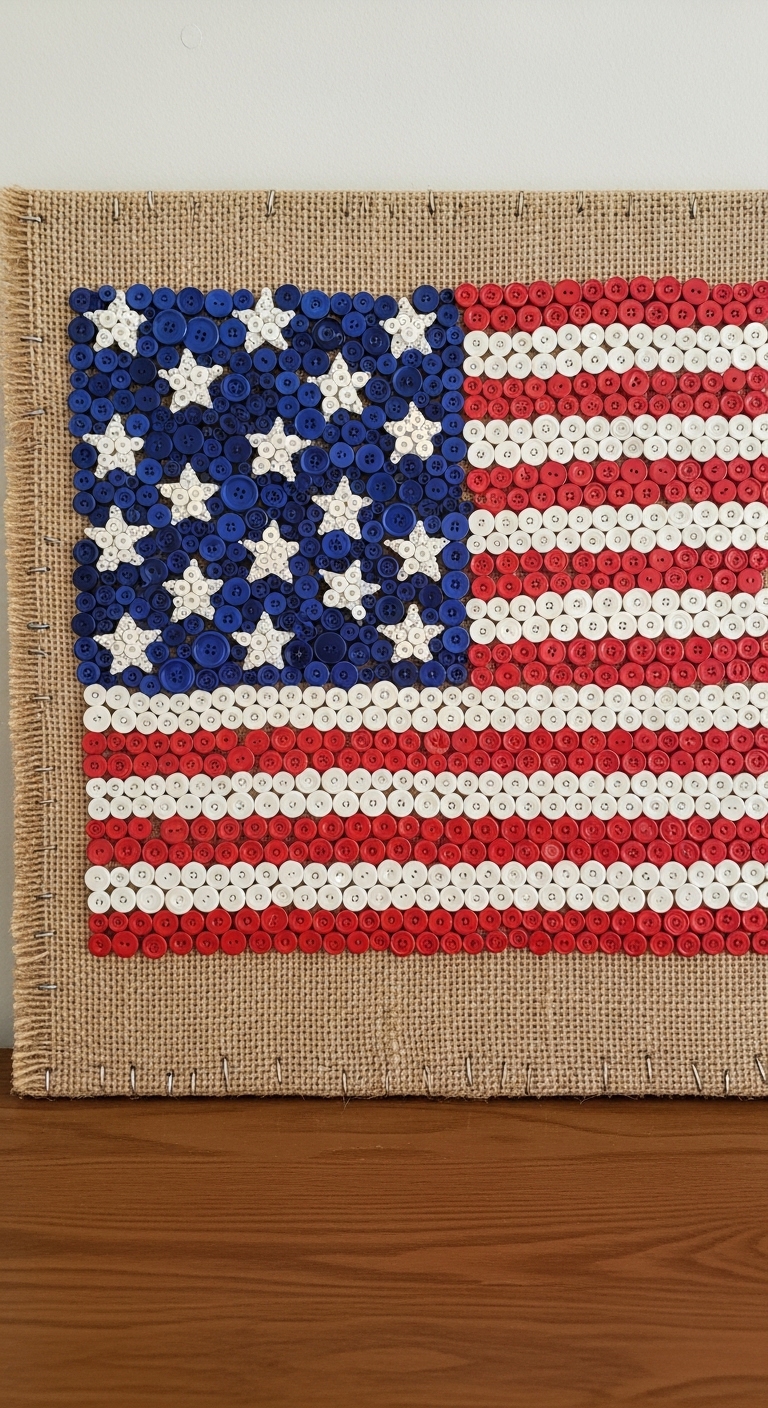 Button Flag Art