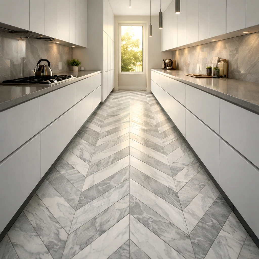 Chevron Marble Pattern for Contemporary Energy