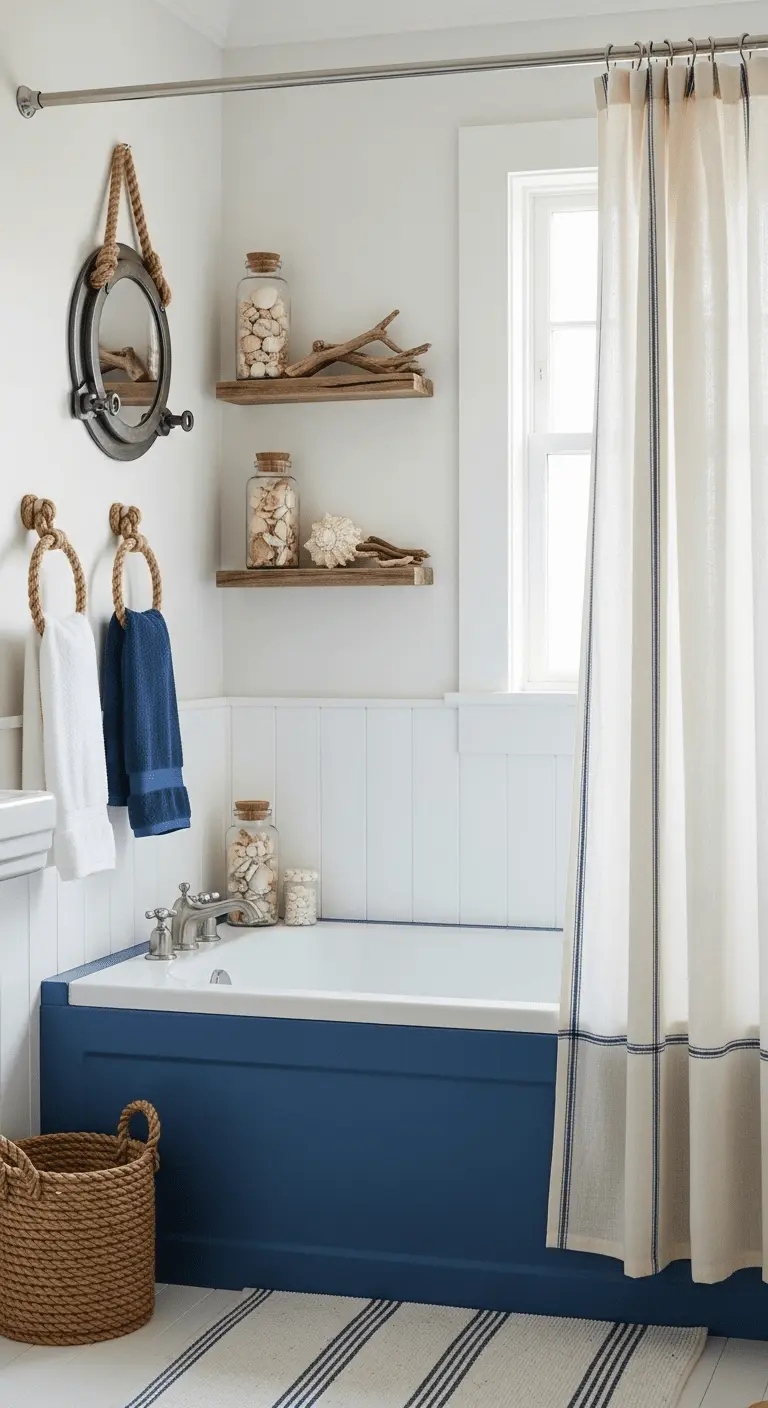 Coastal Theme With Nautical Accents