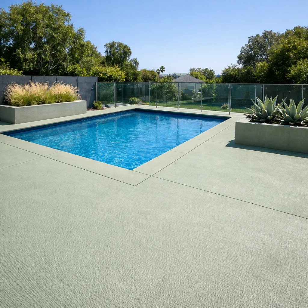 Colored Concrete With Integral Pigment