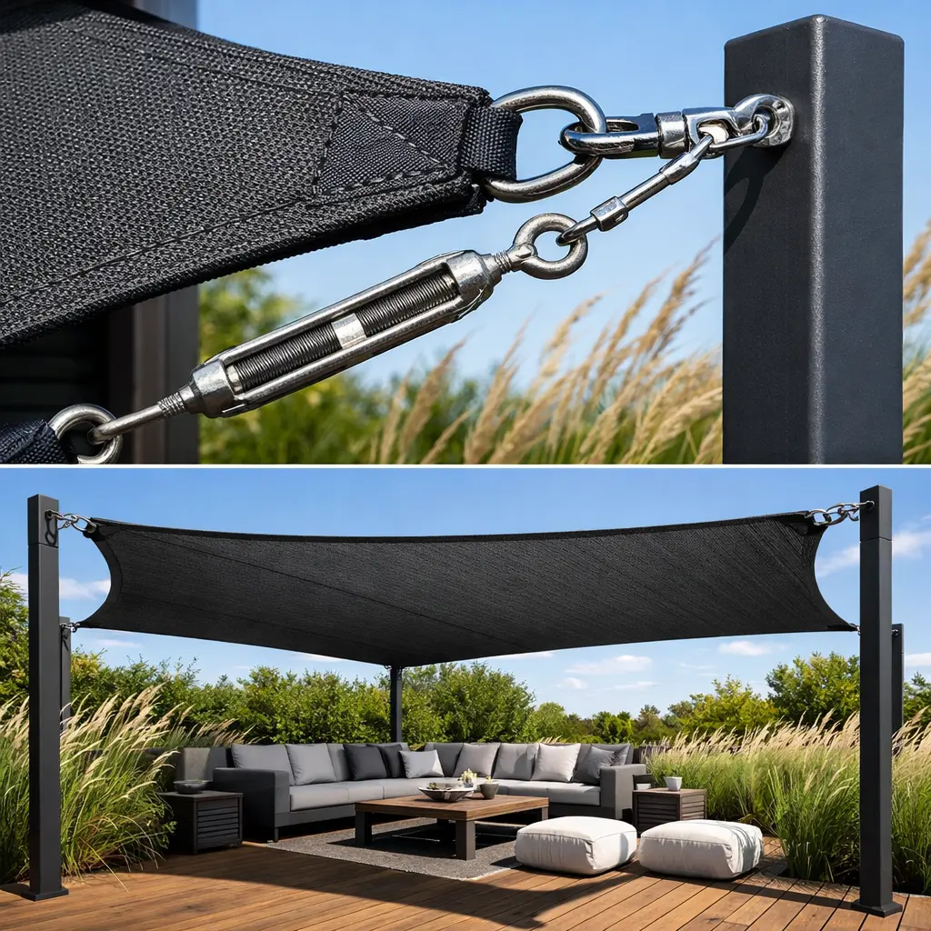 Commercial Grade Shade Sails With Stainless Steel Hardware