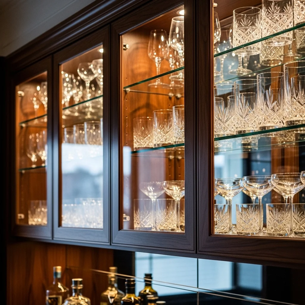 Create a Dedicated Glassware Display